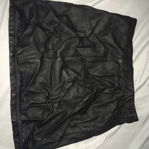 Leather skirt!